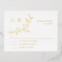 Gold Foil UAWG, Einladungs-Karte