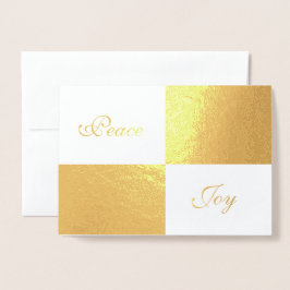 Gold Foil und weiße Rechtecke glücklich Neues Jahr Folienkarte