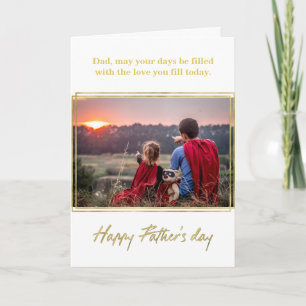 Gold Foil Vatertag Card Karte