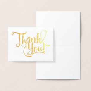 Gold Foil Vielen Dank Folienkarte