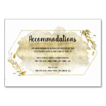 Gold Foliage Effect Hochzeitskarten