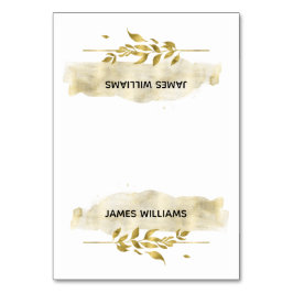 Gold-Foliage-Effekt Hochzeitsszenierungen Tischnummer