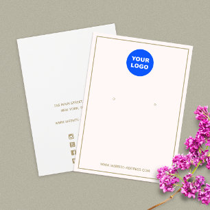 Gold Font Ajouter Logo Pink oreille bijouterie Dis