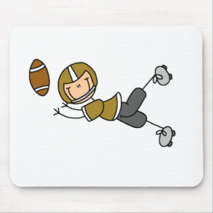 Gold Football Spieler Mauspad