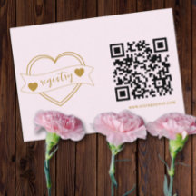 Gold Forever Hearts Hochzeits-Registry