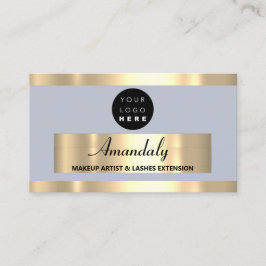 Gold Frame Fashion Beautique Shop Smoky Blau Visitenkarte