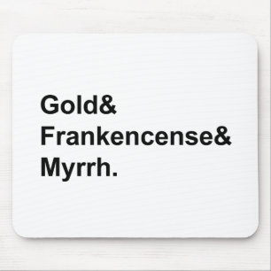 Gold Frankincense & Myrrh   Geschenke der Magi Mousepad