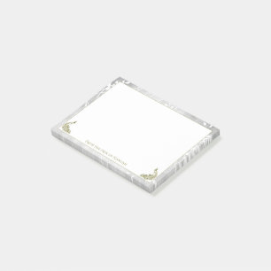 Gold-Friedensnotizen Post-it Klebezettel