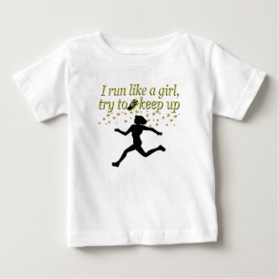 GOLD FÜHRT WIE EIN CHAMPION TRACK UND FELDDESIGN A BABY T-SHIRT