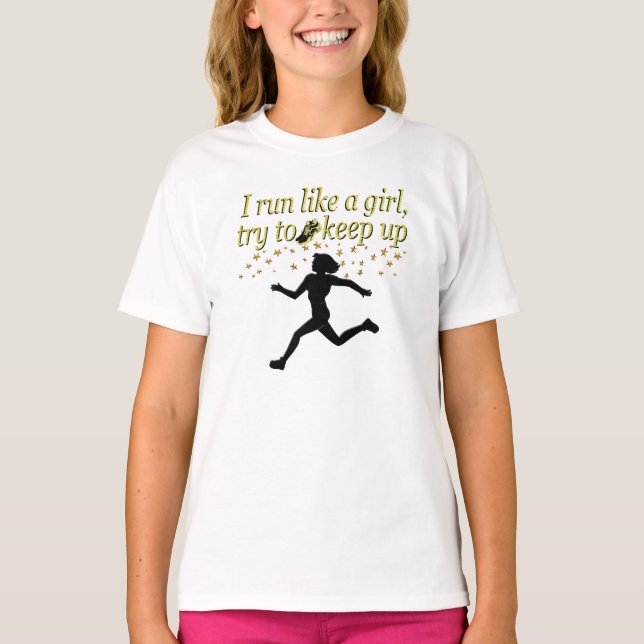 GOLD FÜHRT WIE EIN CHAMPION TRACK UND FELDDESIGN A T-Shirt (Vorderseite)