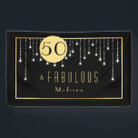 Gold Fun Fab 50th Birthday Banner<br><div class="desc">Fab 50th Birthday gold fun banner. A charming assortment is bubbling and outstanding and fantastic informal to adjust and fine-tune and can be used for many situationen: National Piquant Loner Cookie Day, National Take a Trek Day, Coast-to-coast Sparkling Medicine with Caffeine Day , Evening of the Rae dishes, Columbus Day,...</div>