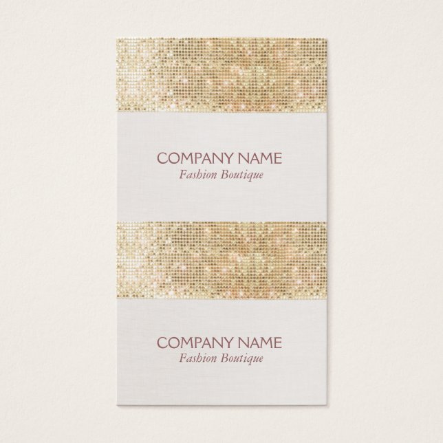Gold Funkelnd Sequin Mini Preis, Geschenk oder Han (Vorderseite)