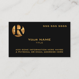 Gold für benutzerdefinierte Logos Visitenkarte