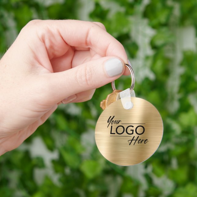 Gold für moderne Business-Logos Schlüsselanhänger (Hand)