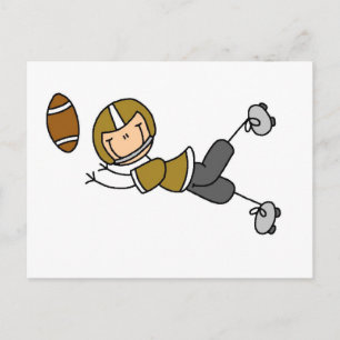 Gold Fußballspieler T-Shirts und Geschenke Postkarte