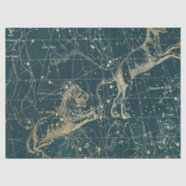 Gold Galaxy Star Map Series Design 10 Seidenpapier