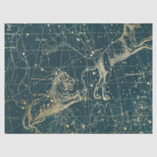 Gold Galaxy Sternenkarte Serie Design 10 Seidenpapier
