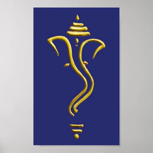 Gold Ganesha II Poster (Vorne)