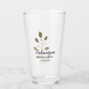 Gold-Gastgeschenk Hochzeit Glas