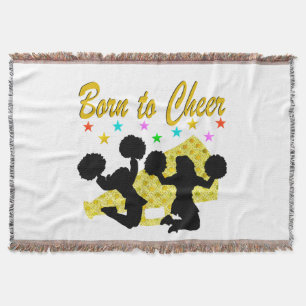 GOLD GEBOREN ZU CHEER MEGAPHONE CHEERLEADER DECKE