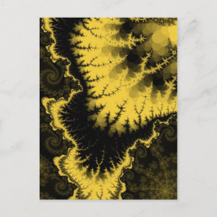 Gold gefiederter Stern Postkarte