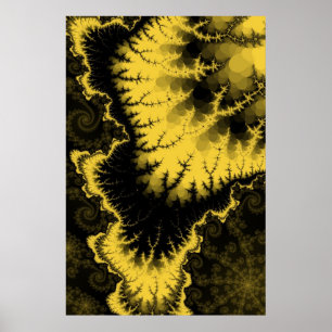 Gold gefiederter Sternposter Poster