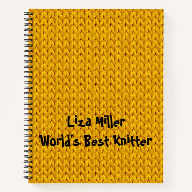 Gold gegossene Textur Spiral Notebook Notizbuch (Vorderseite)