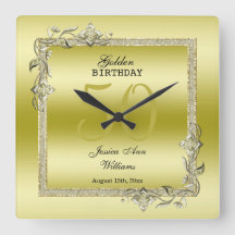 Gold Gem & Glitter 50th Golden Birthday