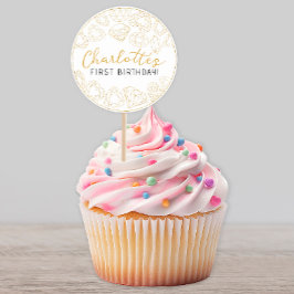 Gold Gem premier anniversaire - Stickers de fête p