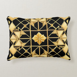 🌸 Gold Geometrisch Elegant Gemütlicher Wohnstil � Dekokissen