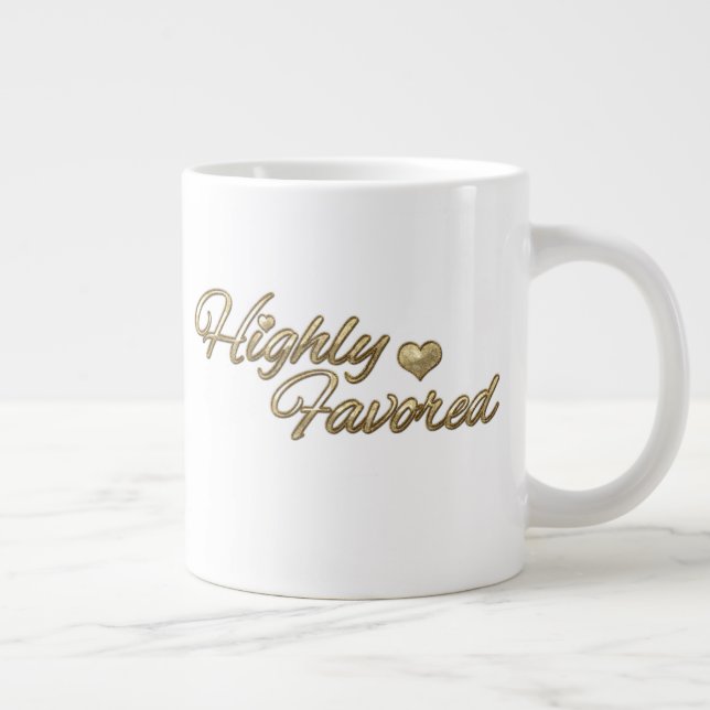 Gold geprägt in hohem Grade bevorzugt Jumbo-Tasse (Rechts)