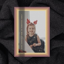 Gold Gerahmte Urlaubskarte Feiertagskarte