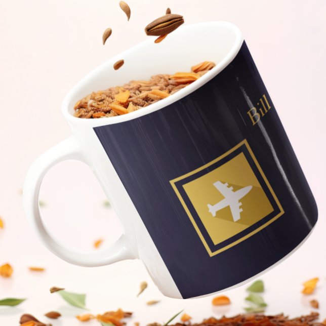 Gold Gerahmter Agent Kaffeetasse (Von Creator hochgeladen)