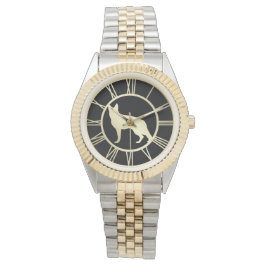 Gold German Shepherd Dog Armbanduhr