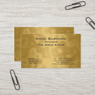 Gold-Geschäft Geschäftskarte Visitenkarte