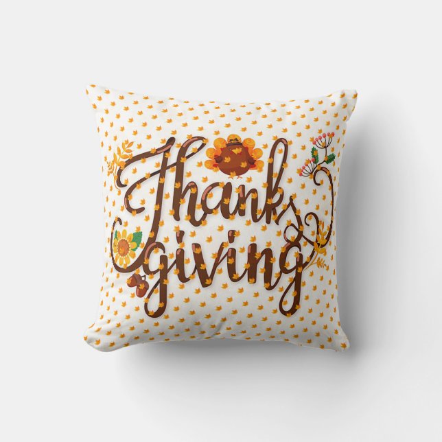 Gold-Geschenke Erntedank Beste Herbstzeit Kissen (Vorderseite)
