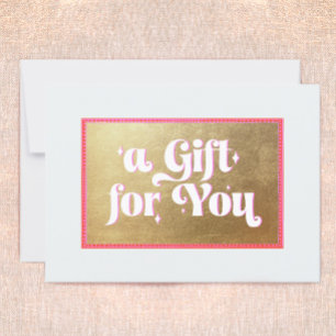 Gold-Geschenkgutschein