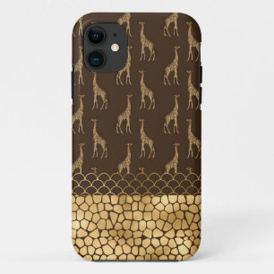 Gold Giraffe African Safari Stilvoller Chic Case-Mate iPhone Hülle