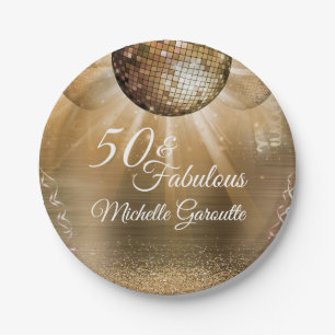 Gold Glam 50 und Fabelhaft Pappteller
