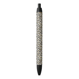 Gold Glam Black Leopard Print Kugelschreiber