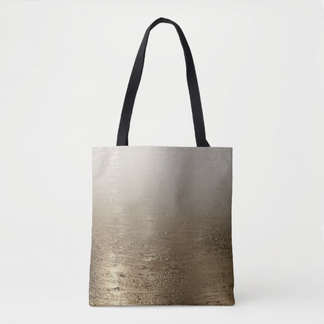 Gold Glam Gilded Brush Moderne Eleganz Tasche (Vorderseite)