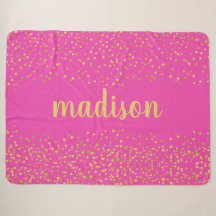 Gold Glam Glitzer Confetti | Personalisiert rosa