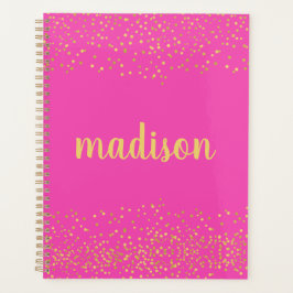 Gold Glam Glitzer Confetti | Personalisiertes Heiß Planer