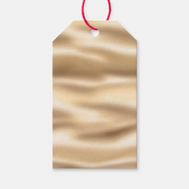 Gold Glam Glitzer Geschenkanhänger (Vorderseite)