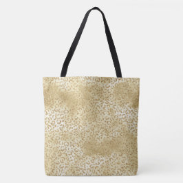 Gold Glam Glitzer Leopard Print    Tasche