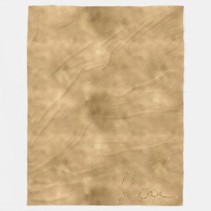 Gold Glam Glitzer Liebe Fleecedecke