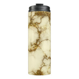 Gold Glam Glitzer Marble Thermosbecher