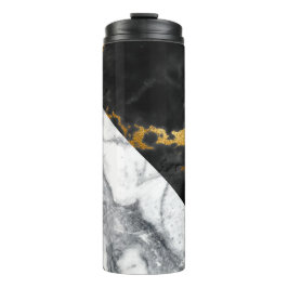 Gold Glam Glitzer Marble Thermosbecher