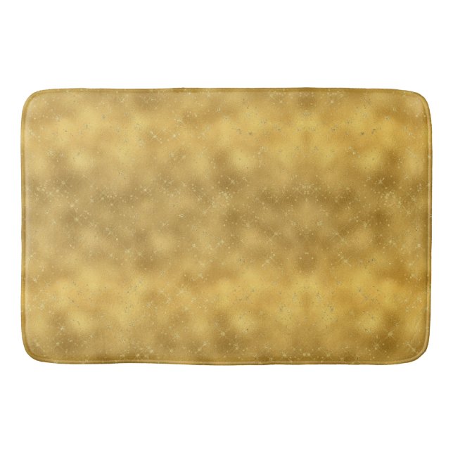 Gold Glam Glitzern Badematte (Vorderseite)