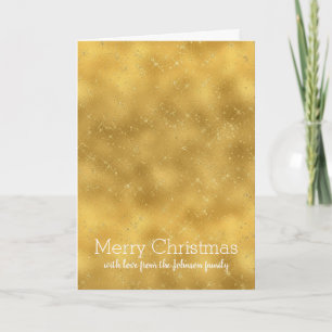 Gold Glam Glitzern Feiertagskarte